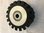 4" x 2" Serrated Rubber Contact Wheel with 1/2" Bearings for 2x72 Grinder